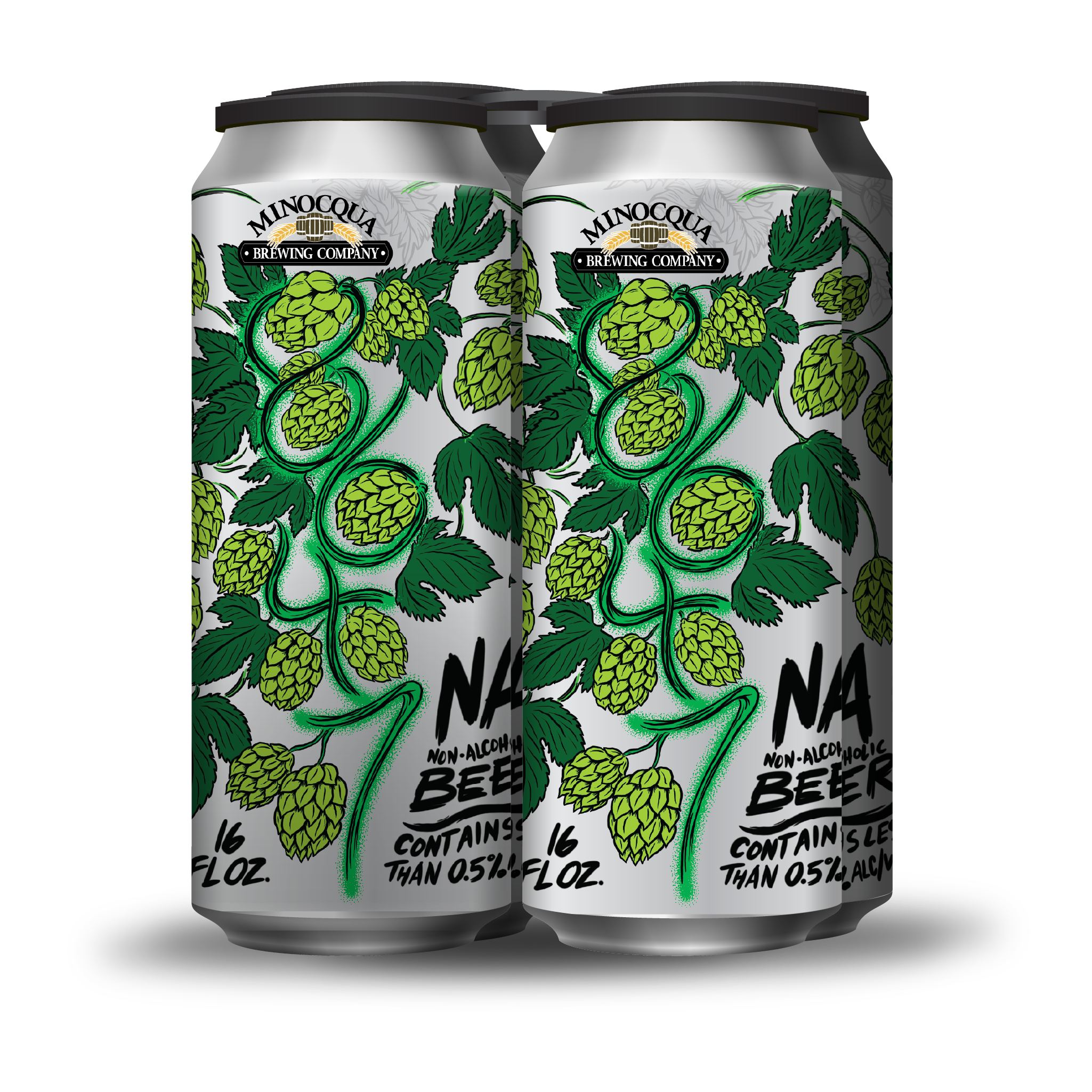 8647 NA Beer, 16oz 4pk – Minocqua Brewing Company