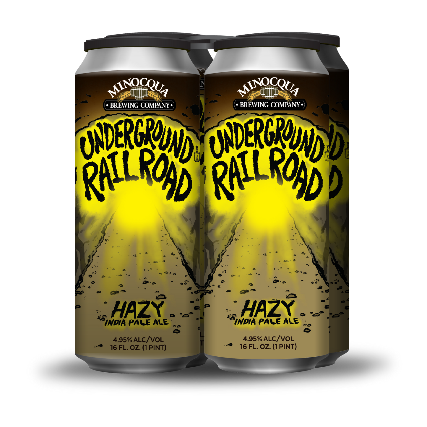 Underground Railroad Hazy IPA, 16oz 4pk