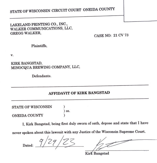 Robin Vos' Lawyer Attempts to Use Our Defamation Case to Dig up Dirt on Justice Protasiewicz