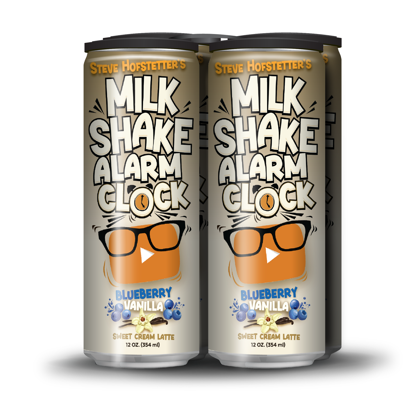 Steve Hofstetter's Milk Shake Alarm Clock, 12oz, 4-pack