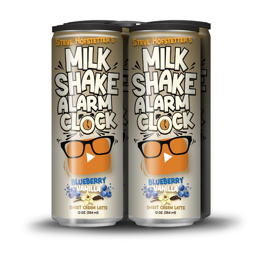 Steve Hofstetter's Milk Shake Alarm Clock, 12oz, 4-pack