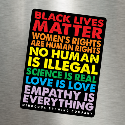 Three Fists & Love Is Love Magnets
