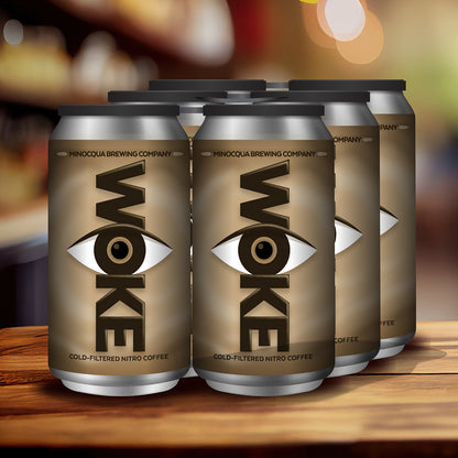 WOKE Canned Coffee, 12oz, 6-pack